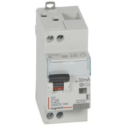 LEGRAND - Disjoncteur différentiel DX3 - 6/10kA - P+N - 20A - 30mA - AC - Réf : 410786