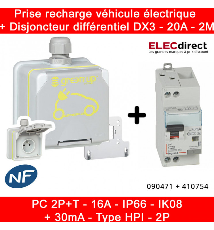 Kit recharge Green'Up + Compteur pour voiture électrique - 090471