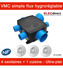 Atlantic - Kit VMC Hygrocosy BC Flex + - Simple flux hygroréglable