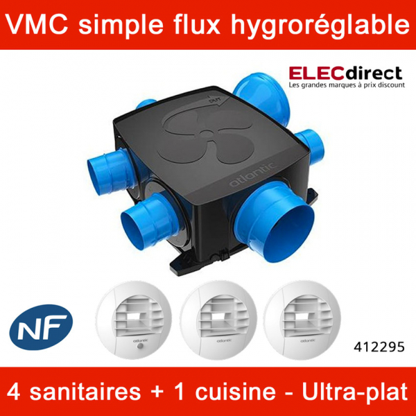 VMC hygroréglable Kit Hygrocosy Flex 412295 Atlantic