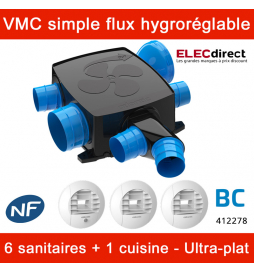 VMC simple flux - hygroréglable - Hygrocosy Flex