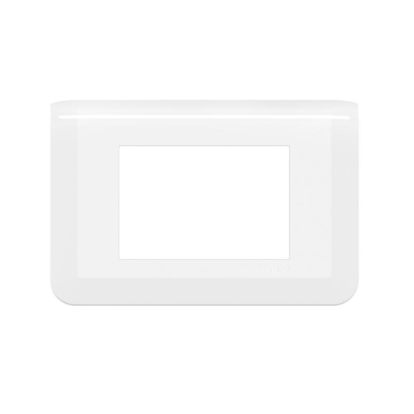 Legrand - Plaque Mosaic - 3 modules - blanc - Réf : 078803L