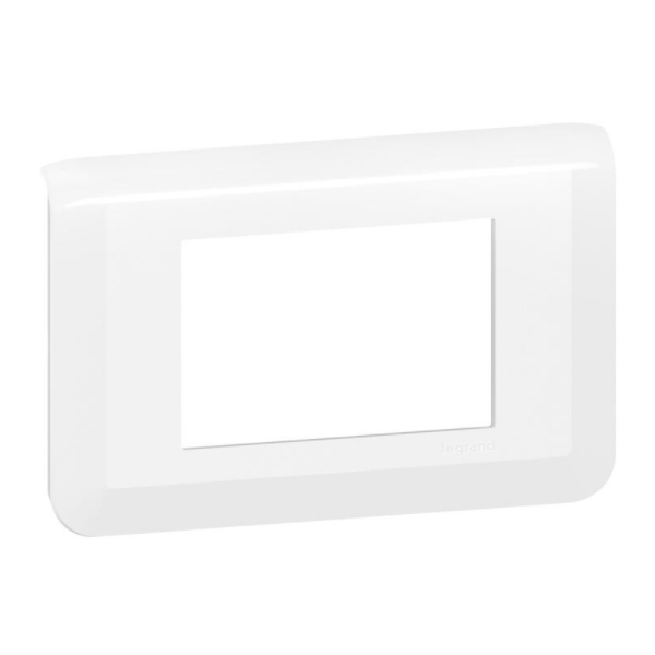 Legrand - Plaque Mosaic - 3 modules - blanc - Réf : 078803L