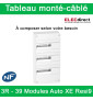 Schneider - Tableau monté-câblé : 3 rangées - 39 modules (13 par rangée) - RESI9 XE embrochable - à composer
