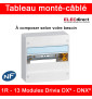 Legrand - Tableau monté-câblé : 1 rangée de 13 modules - DX³ - DNX³ - à composer
