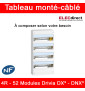 Legrand - Tableau monté-câblé : 4 rangées 52 modules (13 par rangée) - DX³ - DNX³ - à composer