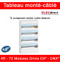 Legrand - Tableau monté-câblé : 4 rangées 72 modules (18 par rangée)- DX³ - DNX³ - à composer
