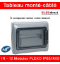 Legrand - Tableau Plexo monté-câblé : 1 rangée 12 modules - IP65/IK09 - DX³ - DNX³ - à composer