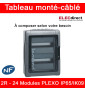 Legrand - Tableau Plexo monté-câblé : 2 rangées 24 modules - IP65/IK09 - DX³ - DNX³ - à composer