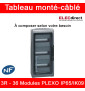 Legrand - Tableau Plexo monté-câblé : 3 rangées 36 modules - IP65/IK09 - DX³ - DNX³ - à composer