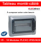 Legrand - Tableau Plexo monté-câblé : 1 rangée 18 modules - IP65/IK09 - DX³ - DNX³ - à composer
