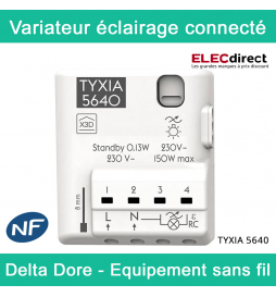 Delta Dore - Programmateur de 1 à 2 zones pour chauffage électrique fil  pilote - en saillie - Blanc - Réf : Driver 620 - ELECdirect Vente Matériel  Électrique