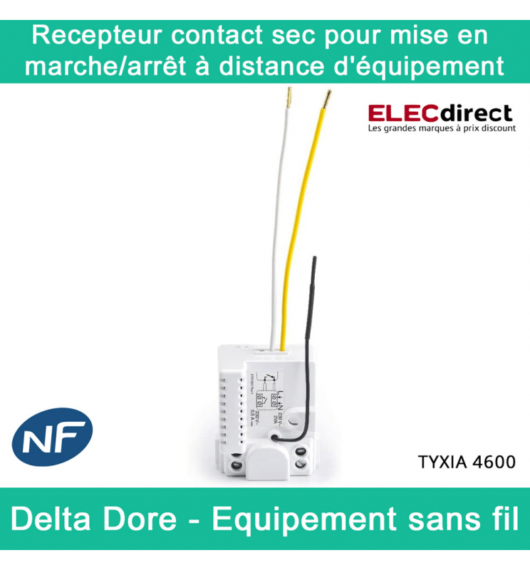 Delta Dore - Programmateur de 1 à 2 zones pour chauffage électrique fil  pilote - en saillie - Blanc - Réf : Driver 620 - ELECdirect Vente Matériel  Électrique