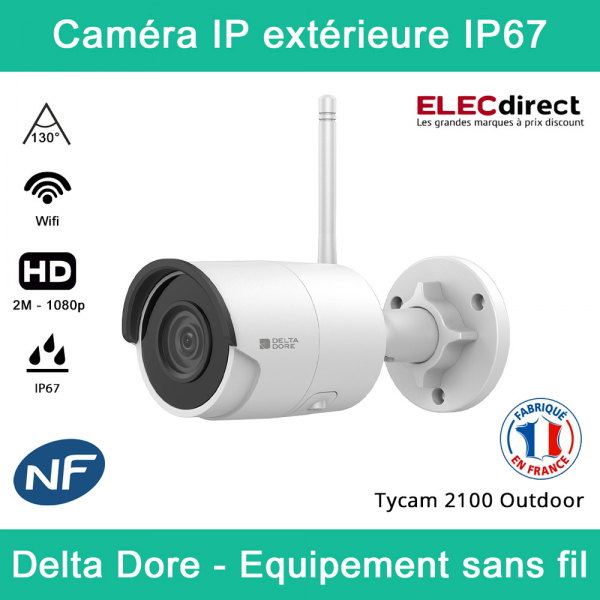 Caméra IP Pan Tilt Full HD connectée avec vision nocturne et