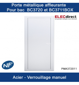 Cofrelec - Porte affleurante métallique pour bac d'encastrement BC372002 - Réf : PMA372011
