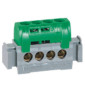 Legrand Bornier de répartition isolé IP2X terre - 4 connexions 1,5mm² à 16mm²- vert - longueur 47mm 004830