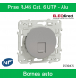 Schneider - Prise RJ45 Grade 1 Odace - Alu - Catégorie 6 UTP - Multimédia - IDC - Réf : S530475