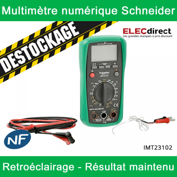 Schneider - Thorsman Multimètre digital/numérique Cat 3 - IMT23102 -  ELECdirect Vente Matériel Électrique