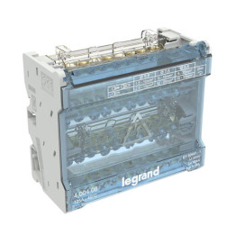 Legrand - Répartiteur à barreaux étagés tétrapolaire - 125A - 4P - 10 départs - 6 modules - Réf : 400408