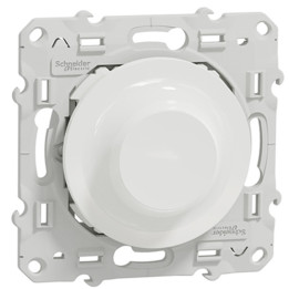 Schneider - Variateur rotatif Bluetooth Odace Wiser - 2 fils - Blanc - Réf : S520513