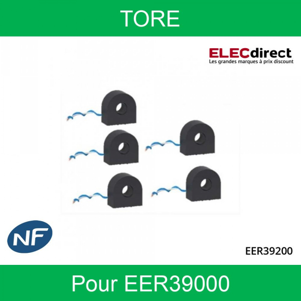 Schneider - Wiser Energy - Lot de 5 transformateurs de courant fermés 80A - Réf : EER39200