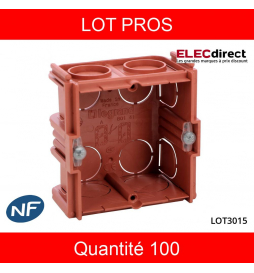 Legrand - LOT PROS - Boîte à sceller monoposte prof. 40mm - 080141X100