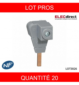 LEGRAND - LOT PROS - Borne de raccordement pour tout peigne - section 6 à 35 mm² - 404906X20