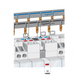 Legrand, Peigne d'alimentation hx³ - 1p - universel Ph ou N - long. 13  modules