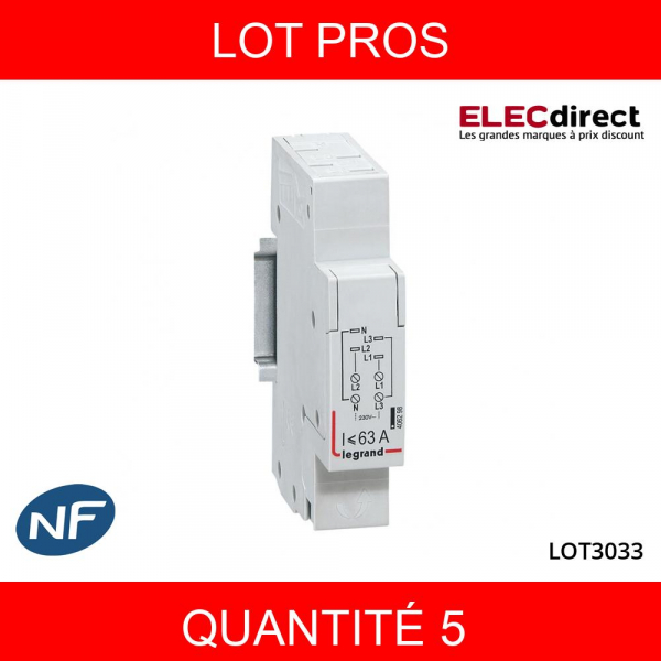 LEGRAND - LOT PROS - Module de raccordement tétrapolaire - Réf : 406298X5