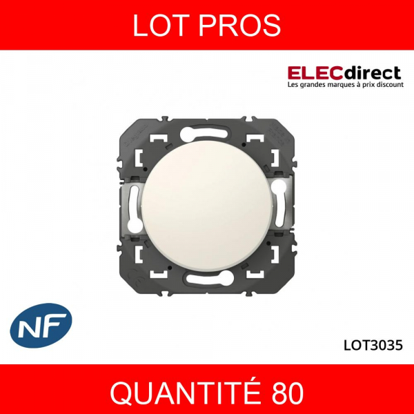 LEGRAND - LOT PROS - Interrupteur ou va-et-vient Legrand dooxie 10AX 250V finition blanc - 600001X80