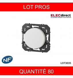 LEGRAND - LOT PROS - Interrupteur ou va-et-vient Legrand dooxie 10AX 250V finition blanc - 600001X80