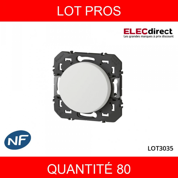 LEGRAND - LOT PROS - Interrupteur ou va-et-vient Legrand dooxie 10AX 250V finition blanc - 600001X80