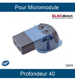 EUR'OHM - XL Air'métic - Boite d'encastrement simple étanche à l'air - ø67  - P40 - Réf : 52076 - ELECdirect Vente Matériel Électrique