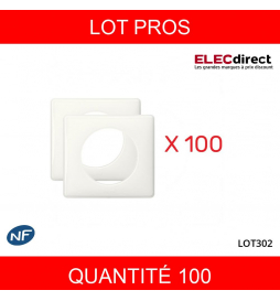 LEGRAND - LOT PROS - Legrand Céliane - Plaque de finition 1 poste Yesterday - Blanc - REF : 066631X100