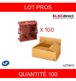 Legrand - LOT PROS - Boîte à sceller monoposte prof. 40mm - 080141X100