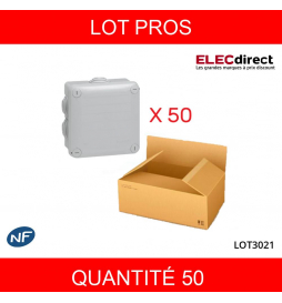 LEGRAND - LOT PROS - Boîte de dérivation étanche IP55 - 105x105x55 - 092022x50