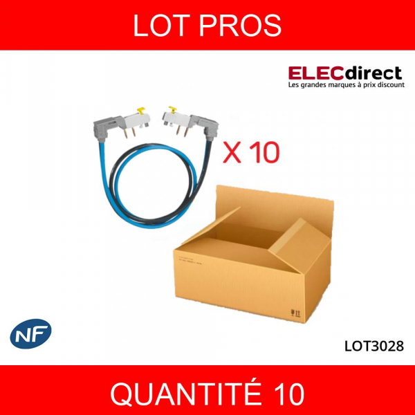 LEGRAND - LOT PROS - Jeu de Cordon de repiquage Ph/N à connexion auto - 404927X10