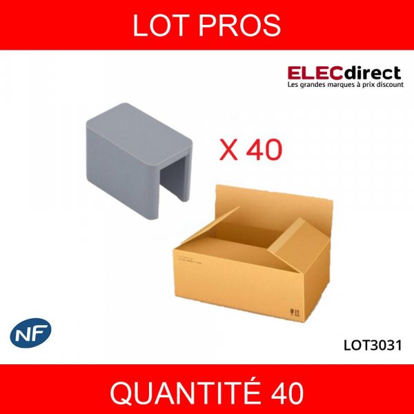 LEGRAND - LOT PROS - Capot d'extrémités pour peignes HX3 - Réf : 404989X40