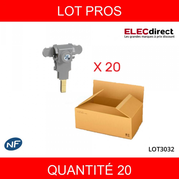 Legrand - LOT PROS - Borne de raccordement pour peigne tétrapolaire à vis - 405208X20