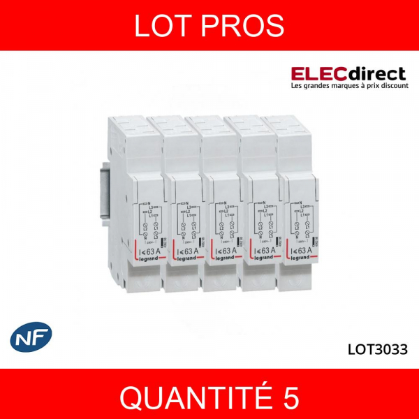 LEGRAND - LOT PROS - Module de raccordement tétrapolaire - Réf : 406298X5