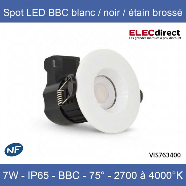 Spot encastrable LED 7W IP65 étanche 580 lumens