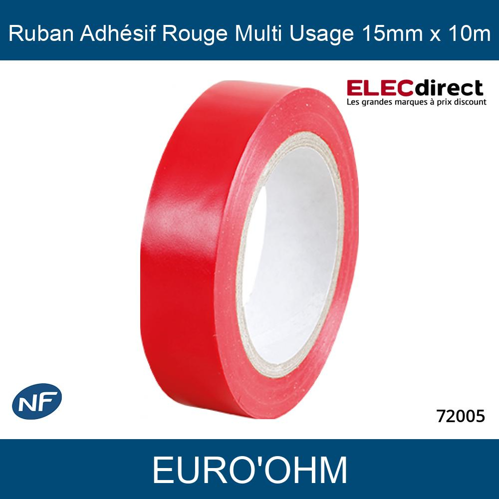Ruban isolant orange 15x10 EUR'OHM 72007