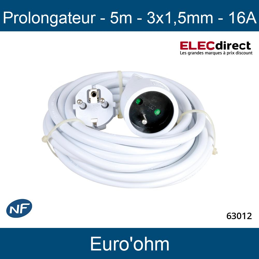 Prolongateur électrique 16A 3M - Ecom Events