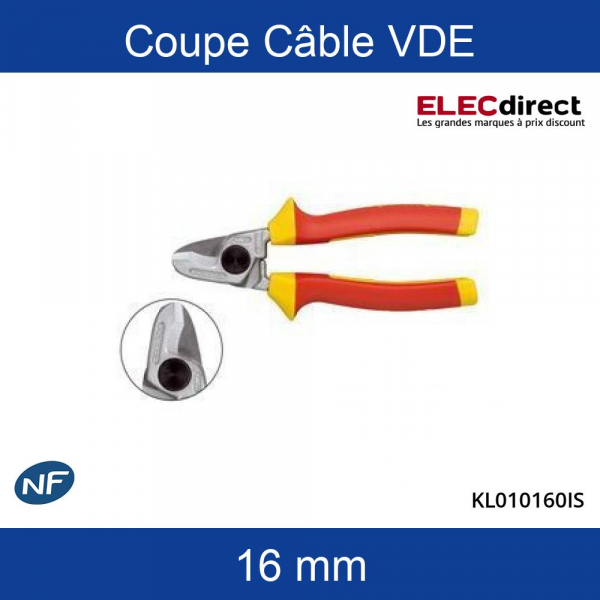 Klauke - Tournevis cruciforme Phillips PH1 isolé 1000V - Réf