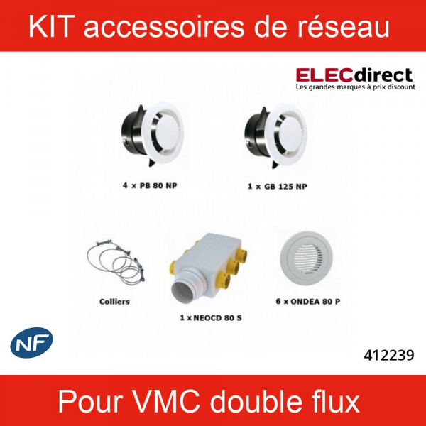 Atlantic - KIT accessoires pour réseau pour VMC double flux