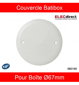 Legrand Batibox - Couvercle universel D85mm - pour boîte 1 poste diam 67 - 080180