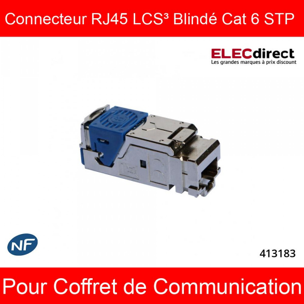 Legrand 413219  Coffret de communication Basic 8 RJ45 + 4 TV