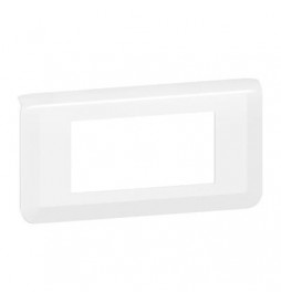 Legrand Plaque de finition horizontale Mosaic pour 4 modules blanc - EU - Réf : 277814L