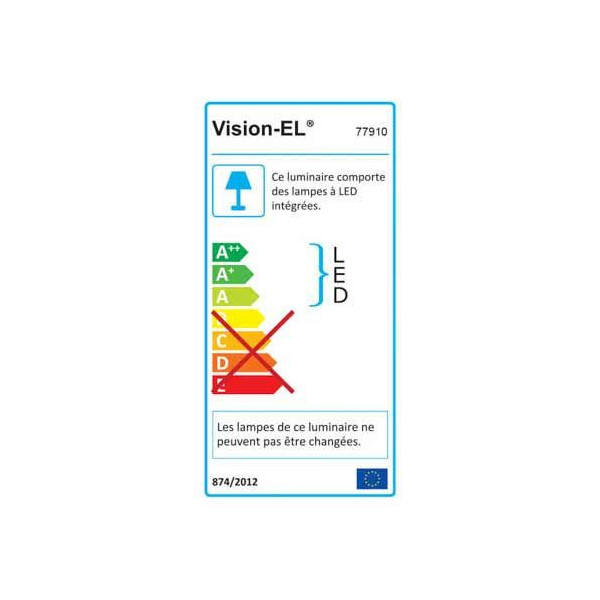 Miidex - Plafonnier LED Ovale - 12W - 1320 Lm - 4000°K - Réf : 77910