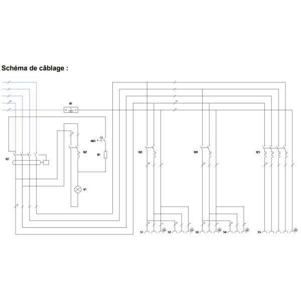 Eur'Ohm - Coffret de chantier IP55 - 4 prises 2P+T - 3P+N+T - 32A - Réf : 19211